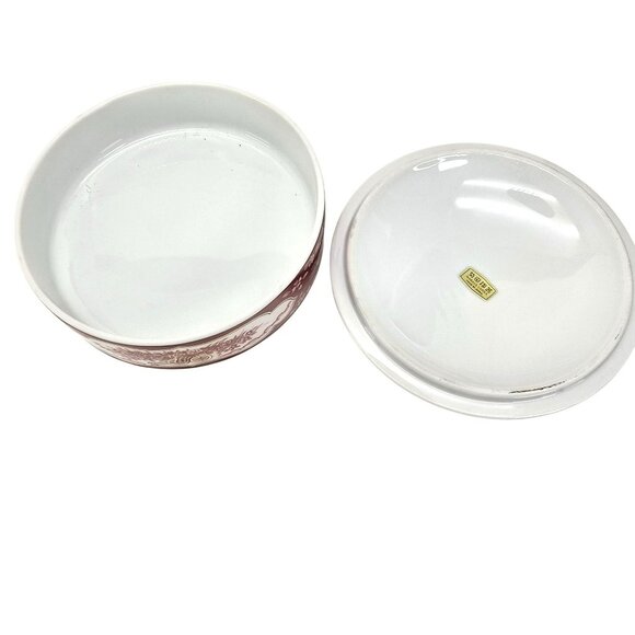 Shibata China Vintage Japanese Kutani Porcelain Lidded Box Floral Design JE295 - Picture 8 of 8